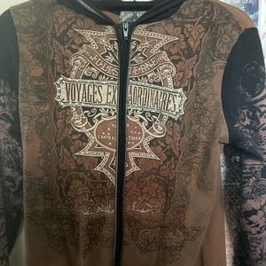 medium vintage vanilla sugar zip up
